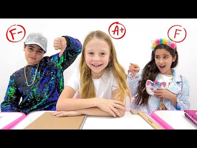 Nastya shows that knowledge at school is the most important thing img